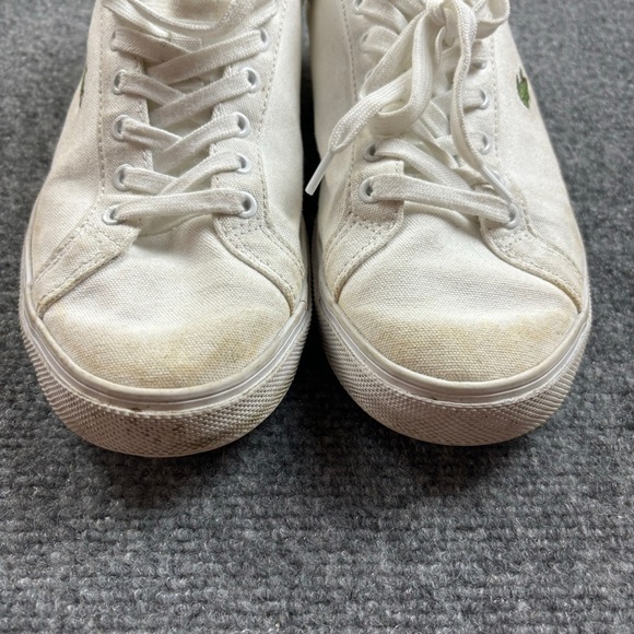 LACOSTE Men’s Gripshot Canvas Sneakers White size: 8 - Picture 10 of 10